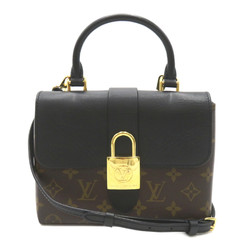 LOUIS VUITTON Rocky BB 2way Shoulder Bag Brown Black Monogram PVC coated canvas leather M44141