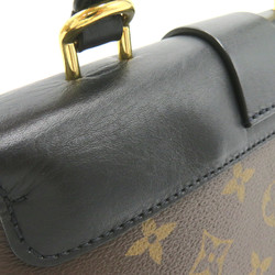 LOUIS VUITTON Rocky BB 2way Shoulder Bag Brown Black Monogram PVC coated canvas leather M44141