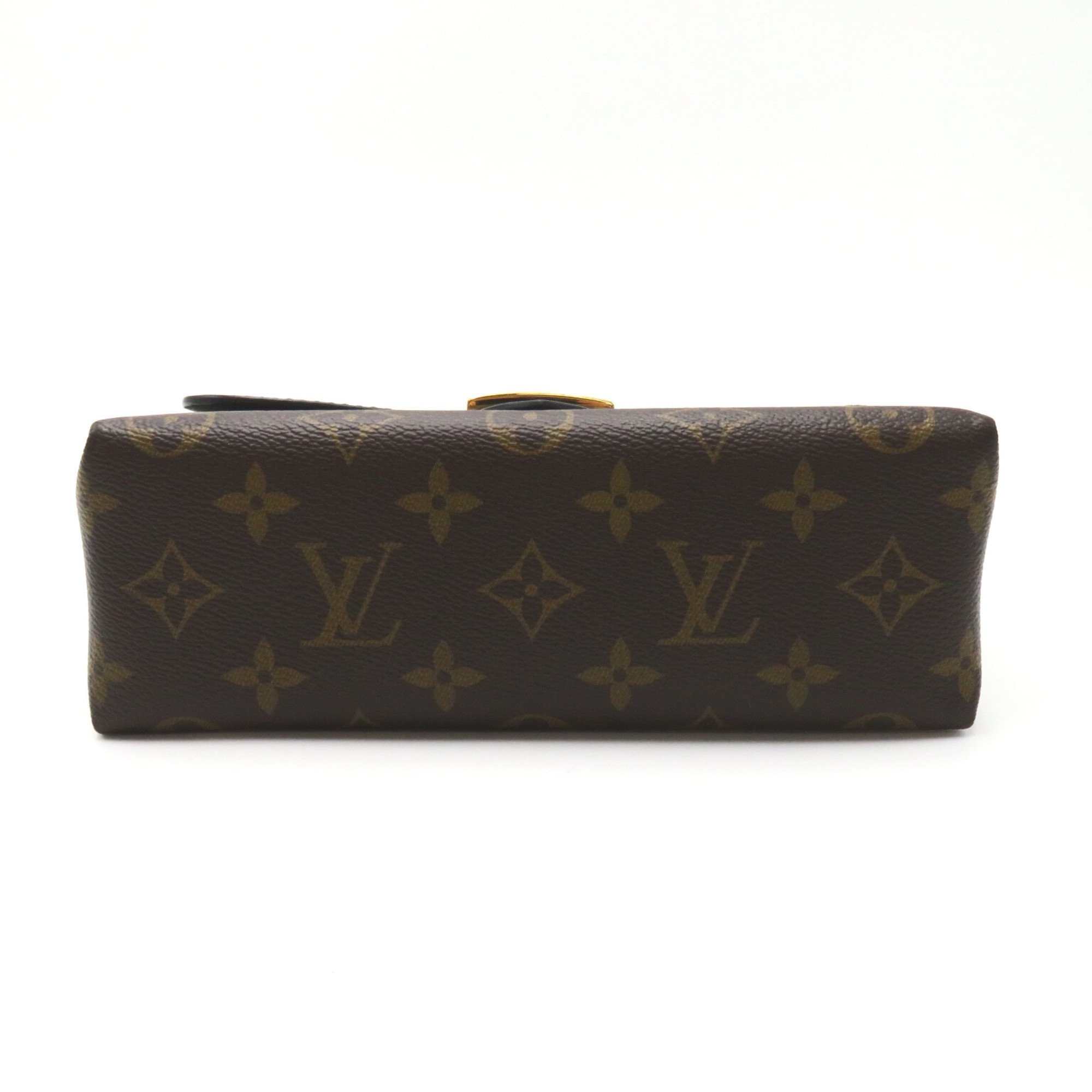 LOUIS VUITTON Rocky BB 2way Shoulder Bag Brown Black Monogram PVC coated canvas leather M44141