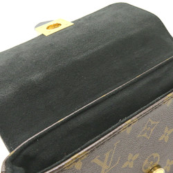 LOUIS VUITTON Rocky BB 2way Shoulder Bag Brown Black Monogram PVC coated canvas leather M44141