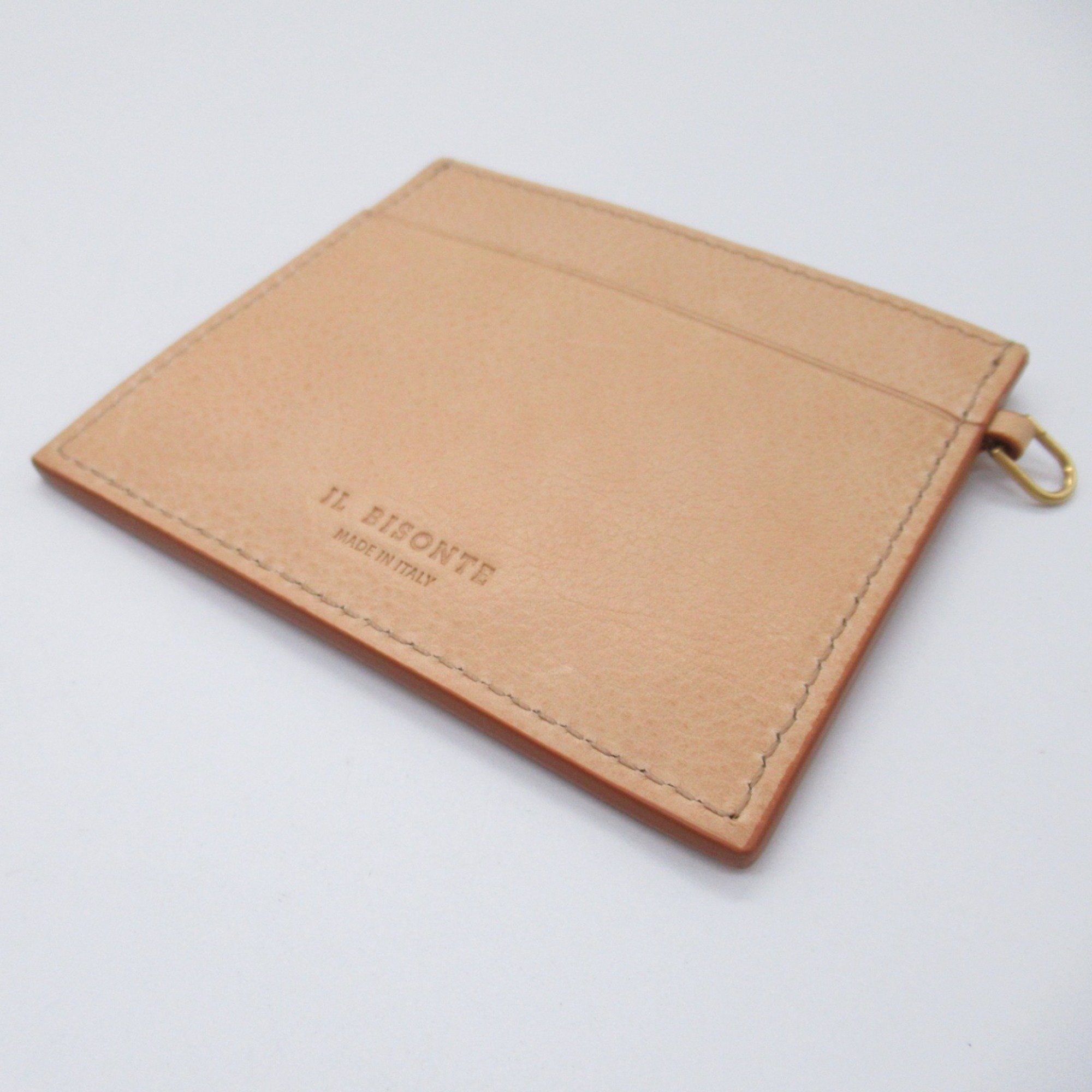 IL BISONTE Card Case with strap Beige Natural leather SCC097PVX001NA245