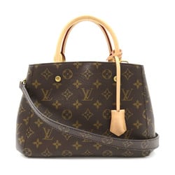 LOUIS VUITTON Montaigne BB Tote Bag 2wayShoulder Brown Monogram PVC coated canvas M41055