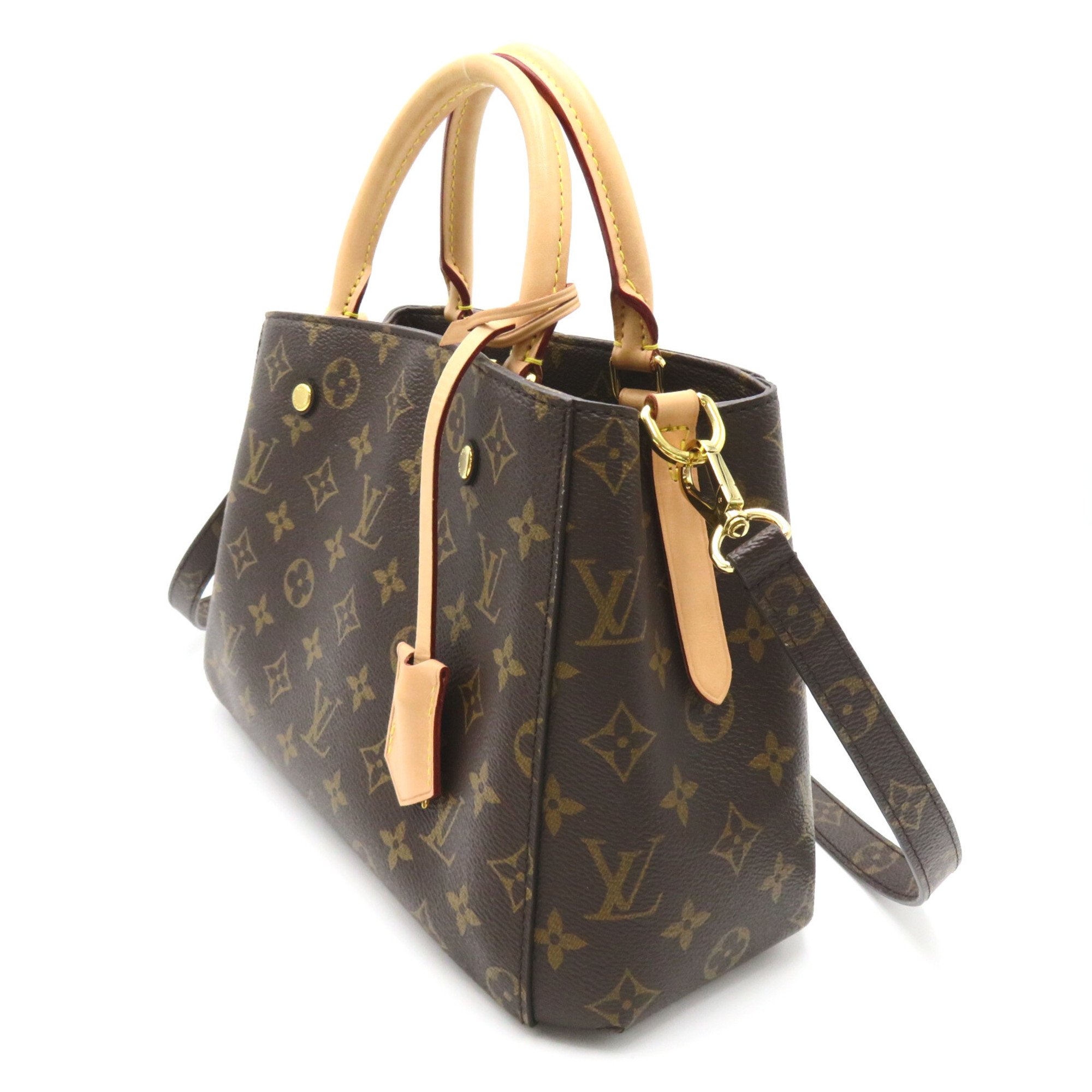 LOUIS VUITTON Montaigne BB Tote Bag 2wayShoulder Brown Monogram PVC coated canvas M41055