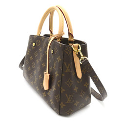 LOUIS VUITTON Montaigne BB Tote Bag 2wayShoulder Brown Monogram PVC coated canvas M41055