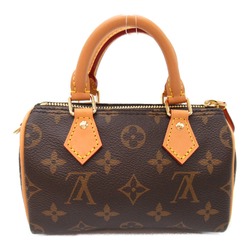 LOUIS VUITTON Nano Speedy Shoulder Bag 2wayShoulder Bag Brown Monogram PVC coated canvas M81085