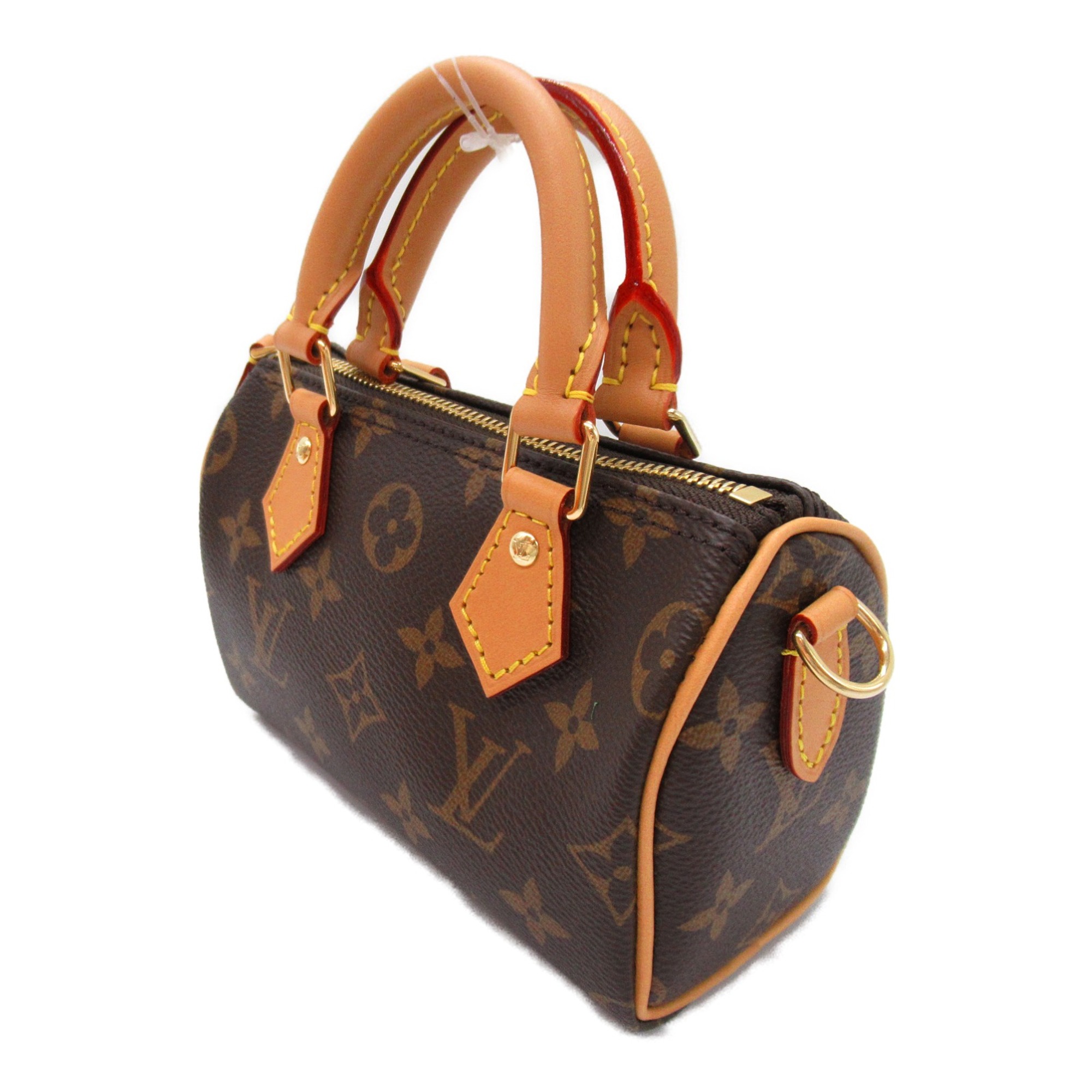 LOUIS VUITTON Nano Speedy Shoulder Bag 2wayShoulder Bag Brown Monogram PVC coated canvas M81085