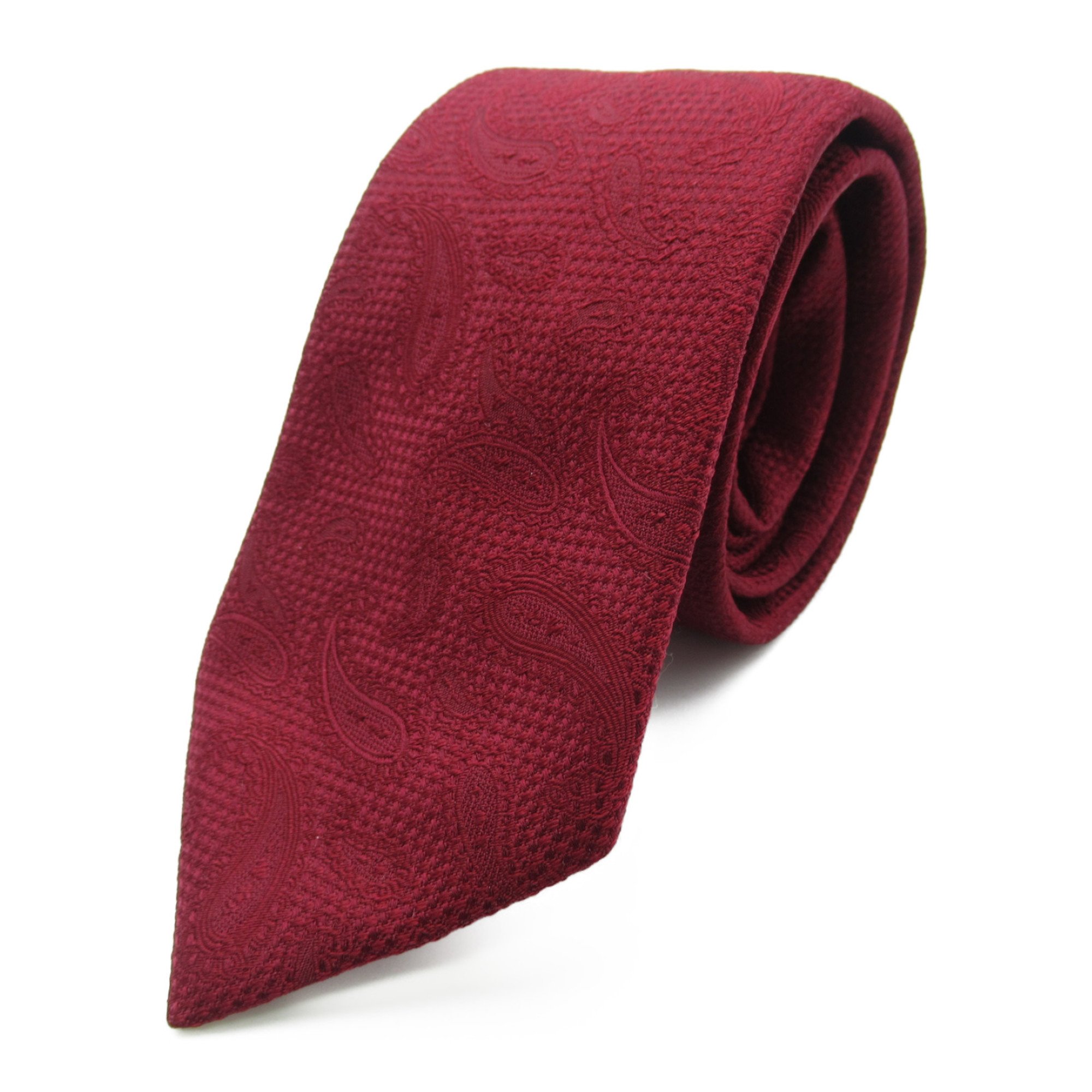 Emporio Armani tie Bordeaux system silk