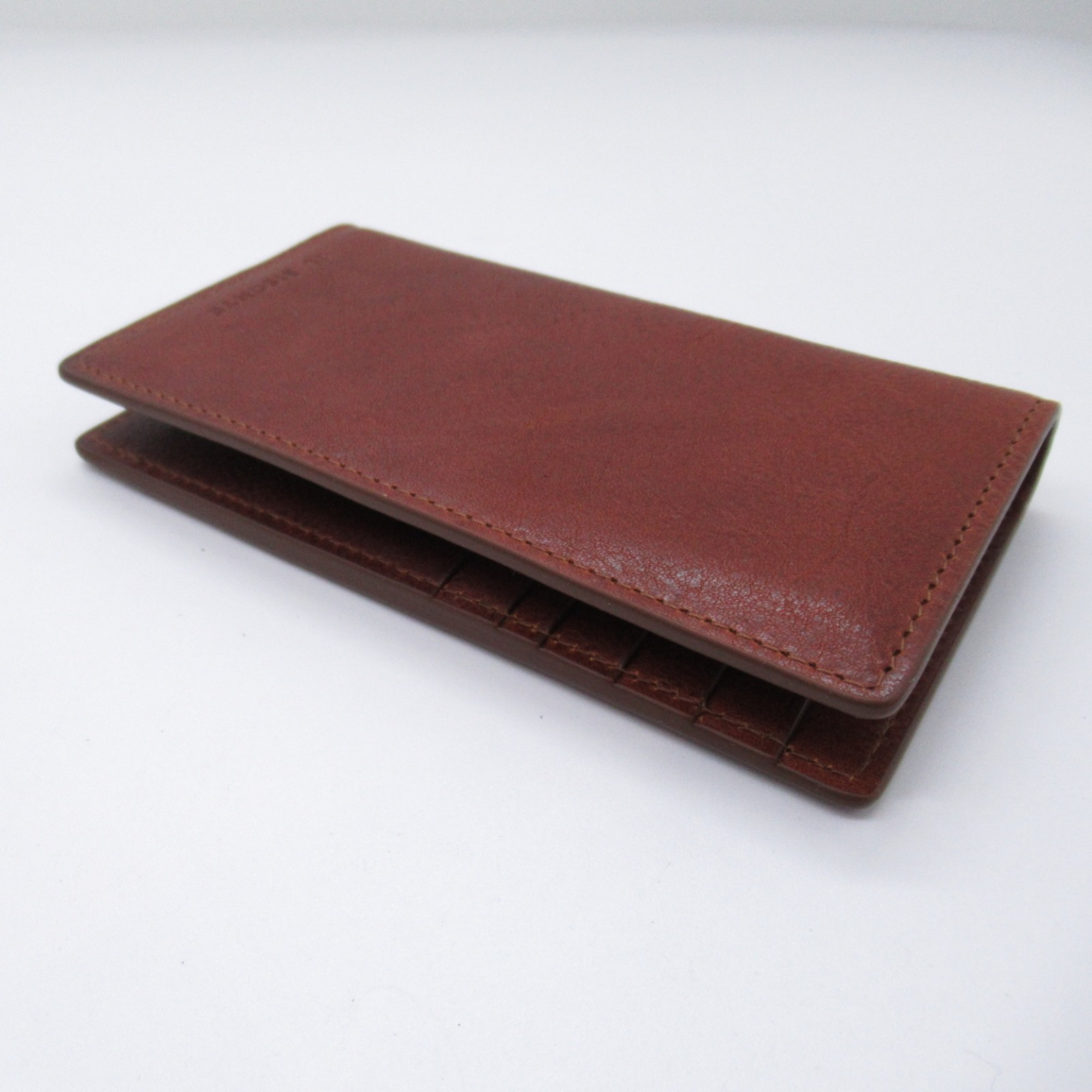 IL BISONTE Card Case Brown Sepia leather SBW061POX001BW382