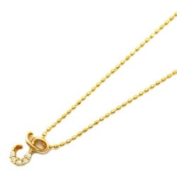 agete Diamond Necklace Clear K18 (Yellow Gold) K10 Clear