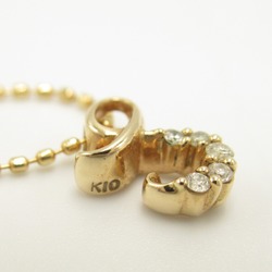 agete Diamond Necklace Clear K18 (Yellow Gold) K10 Clear