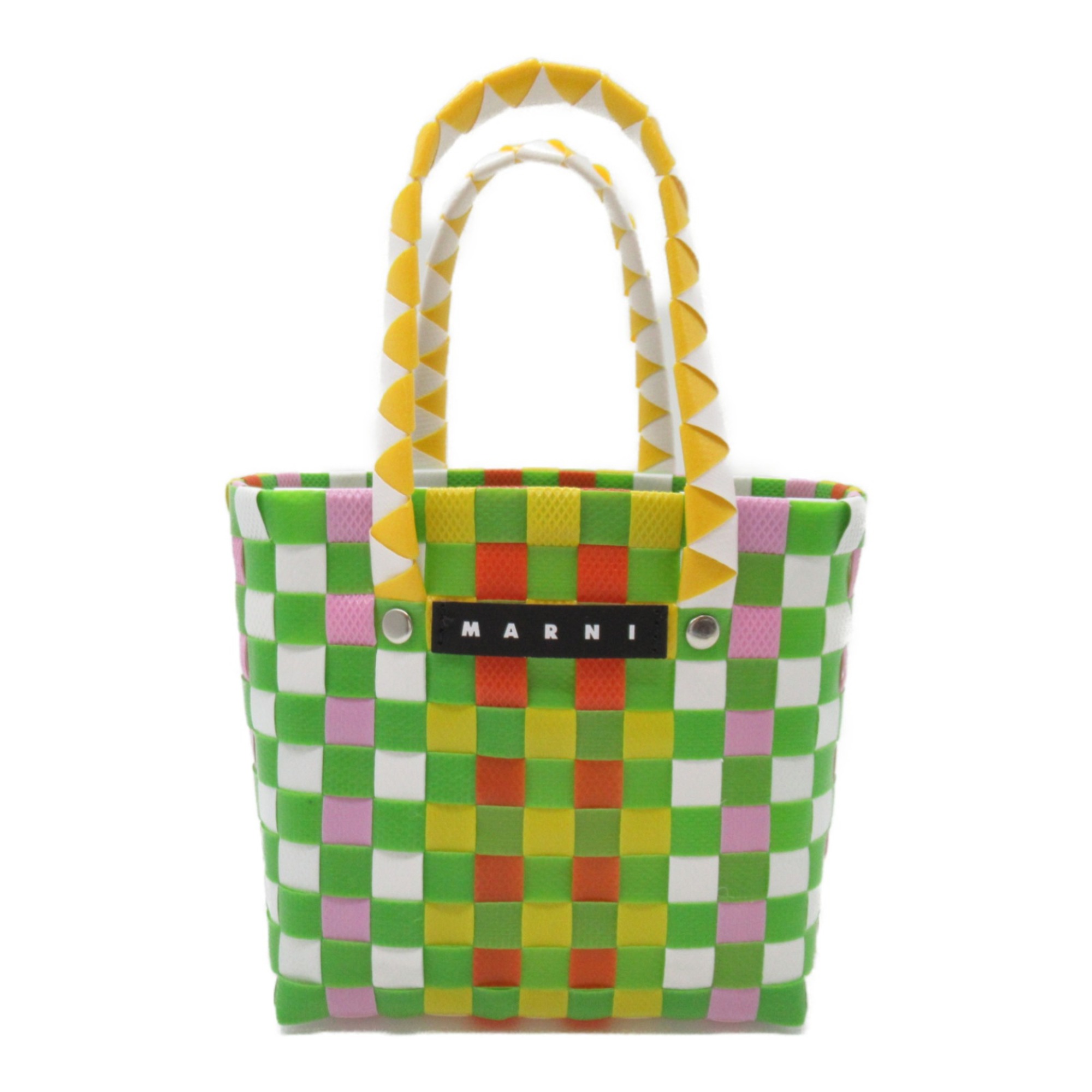 MARNI Woven Micro Basket Bag Tote Bag Mulch color polypropylene M00178M00IW0M536