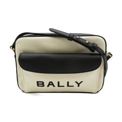 BALLY Shoulder Bag BAR DANIEL Beige Black Fa Brique leather 6304578