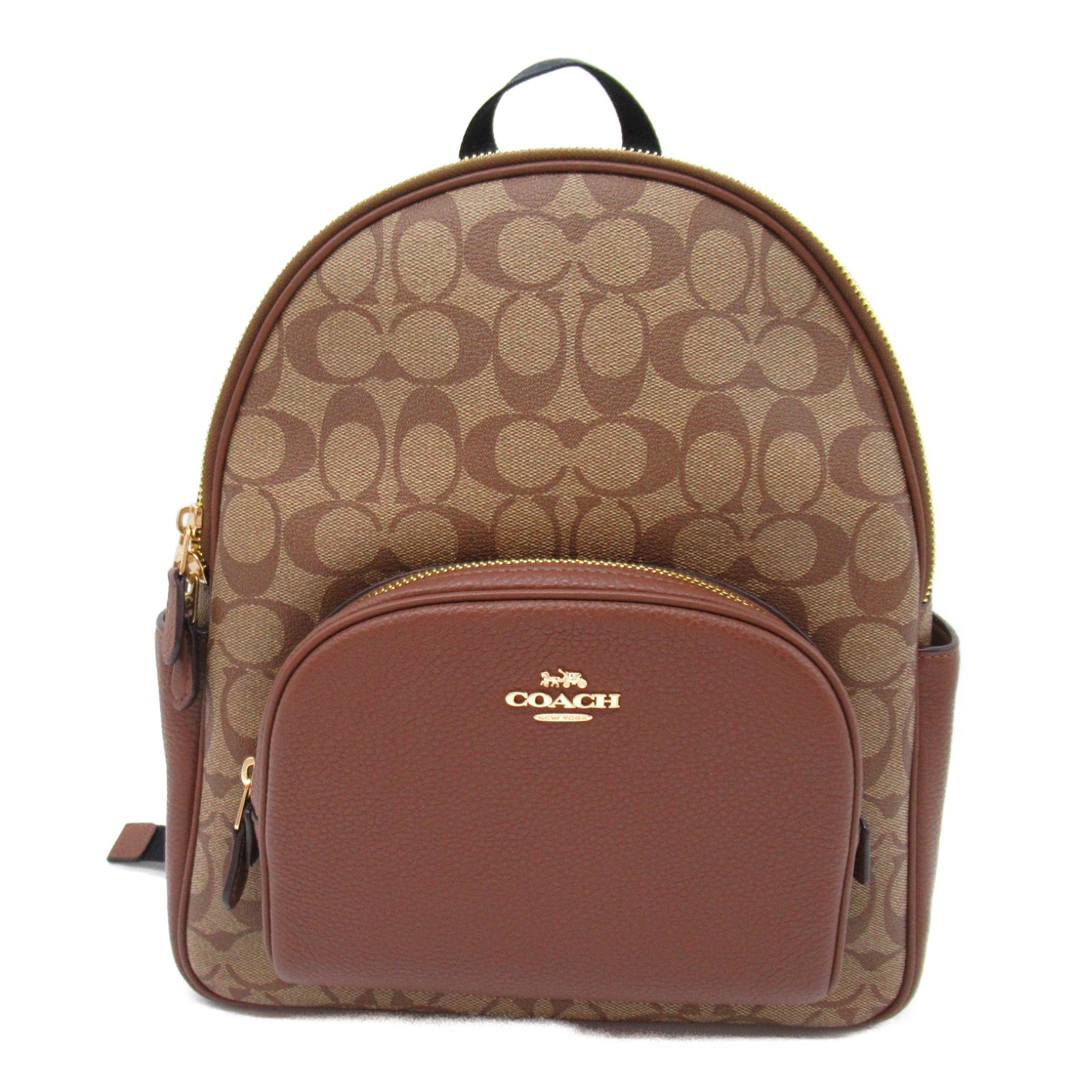 COACH Rucksack Brown PVC coated canvas