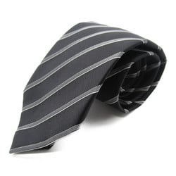 Emporio Armani tie Black Silver polyester silk