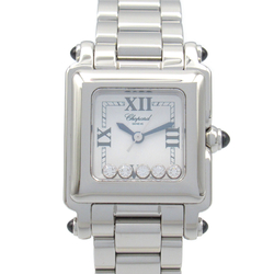 Chopard Happy sports 5P diamond Wrist Watch 57/8893-23 Quartz White Stainless Steel 57/8893-23