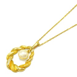 MIKIMOTO Pearl Necklace White K18 (Yellow Gold) Pearl White