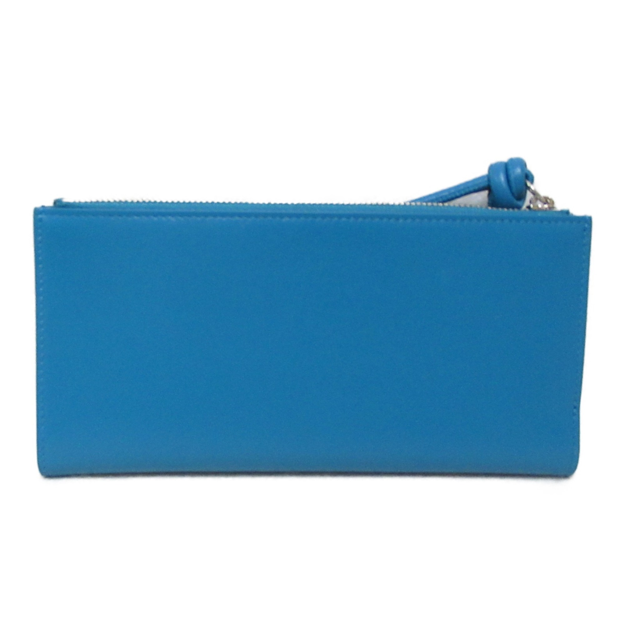 JIL SANDER Bifold long wallet Blue lagoon leather J07UI0008P5354029