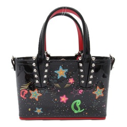 Christian Louboutin Bata Nano Starlight 2way Shoulder Bag Black Mulch color Patent leather 1235012M024