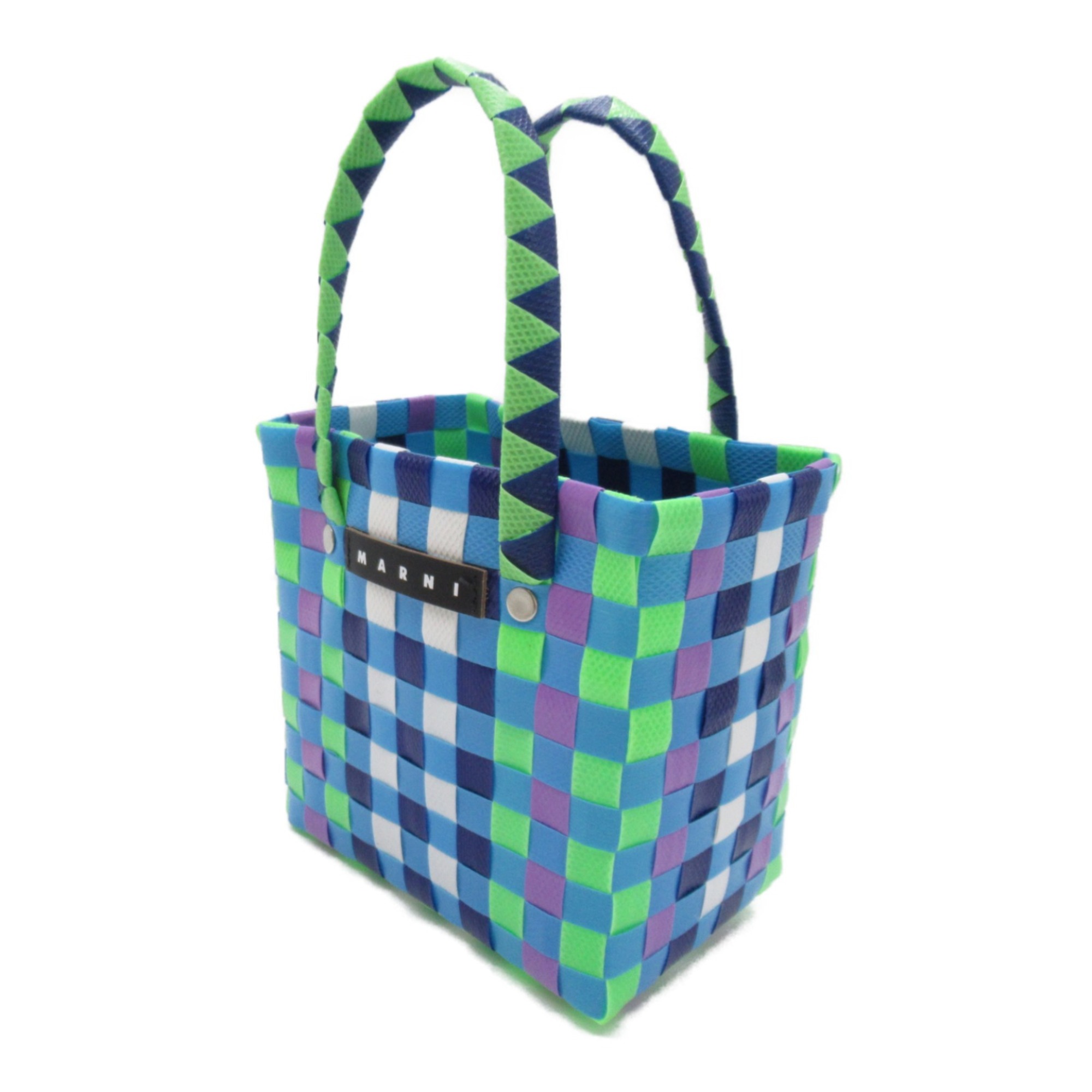 MARNI Woven Micro Basket Bag Tote Bag Mulch color polypropylene M00178M00IW0M845