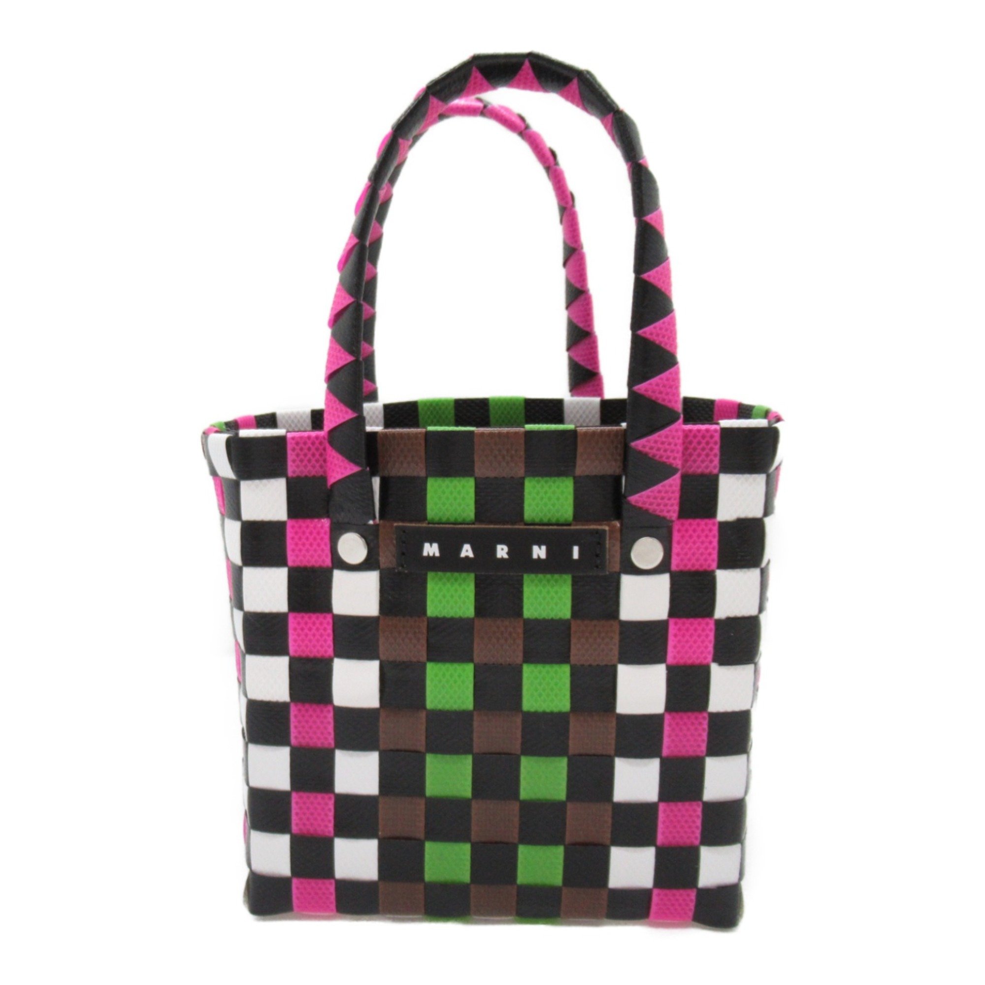 MARNI Woven Micro Basket Bag Tote Bag Mulch color polypropylene M00178M00IW0M340