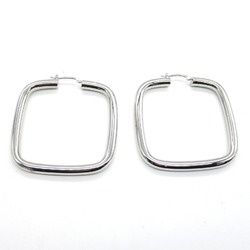 MM6 Pierced earrings Silver brass Silver