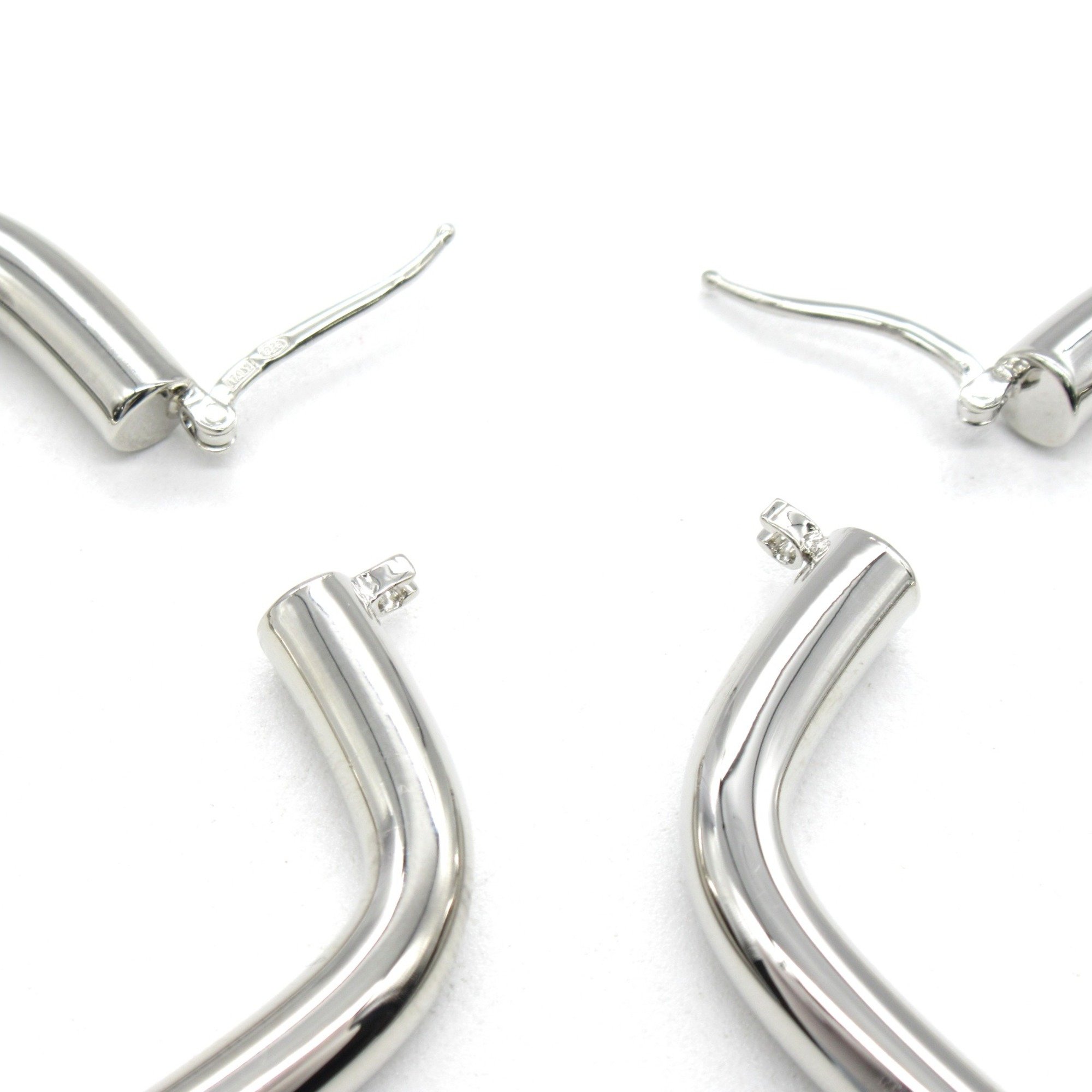 MM6 Pierced earrings Silver brass Silver