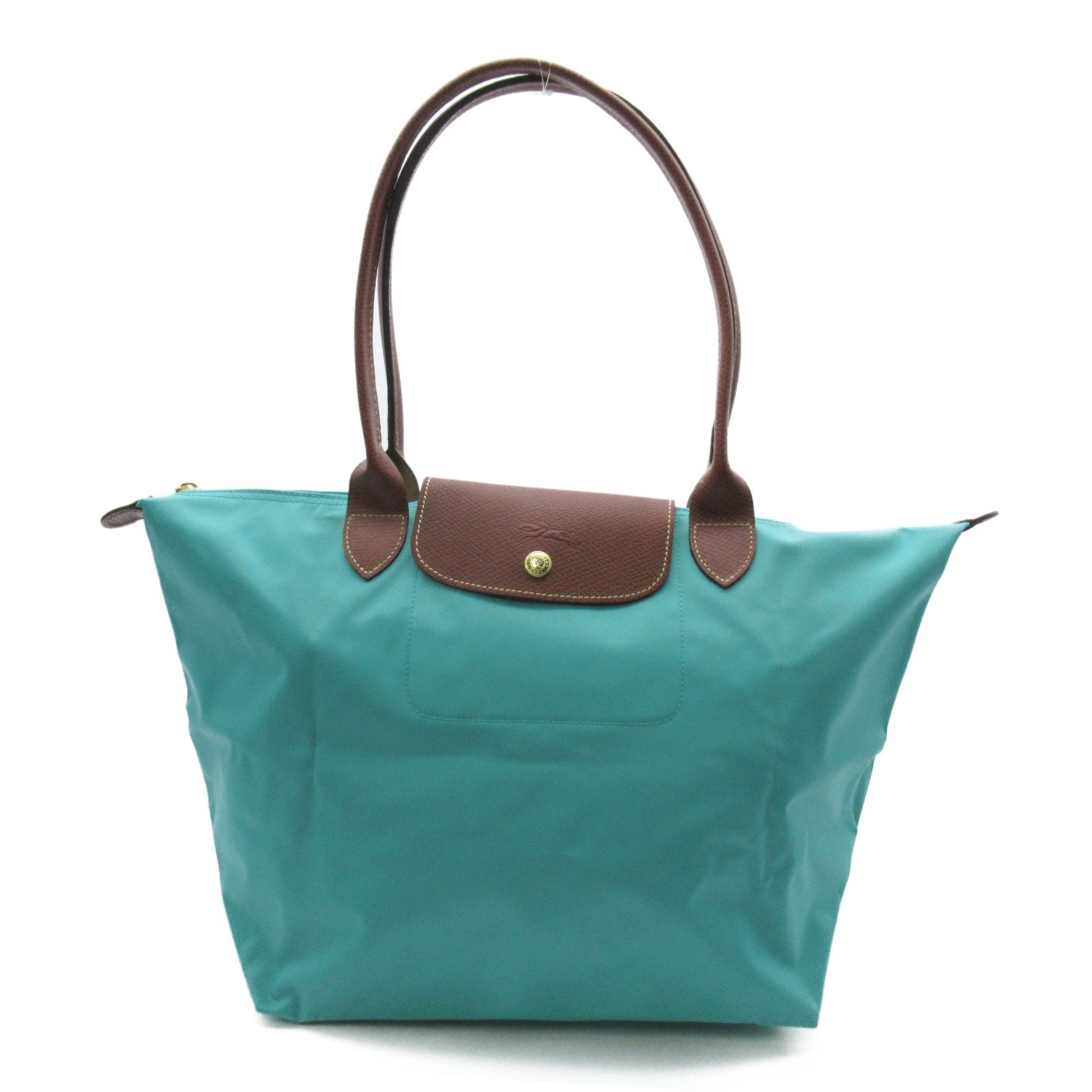 Longchamp Le Pliage Original L Shoulder Bag Blue Turquoise recycled polyamide canvas L1899089P70