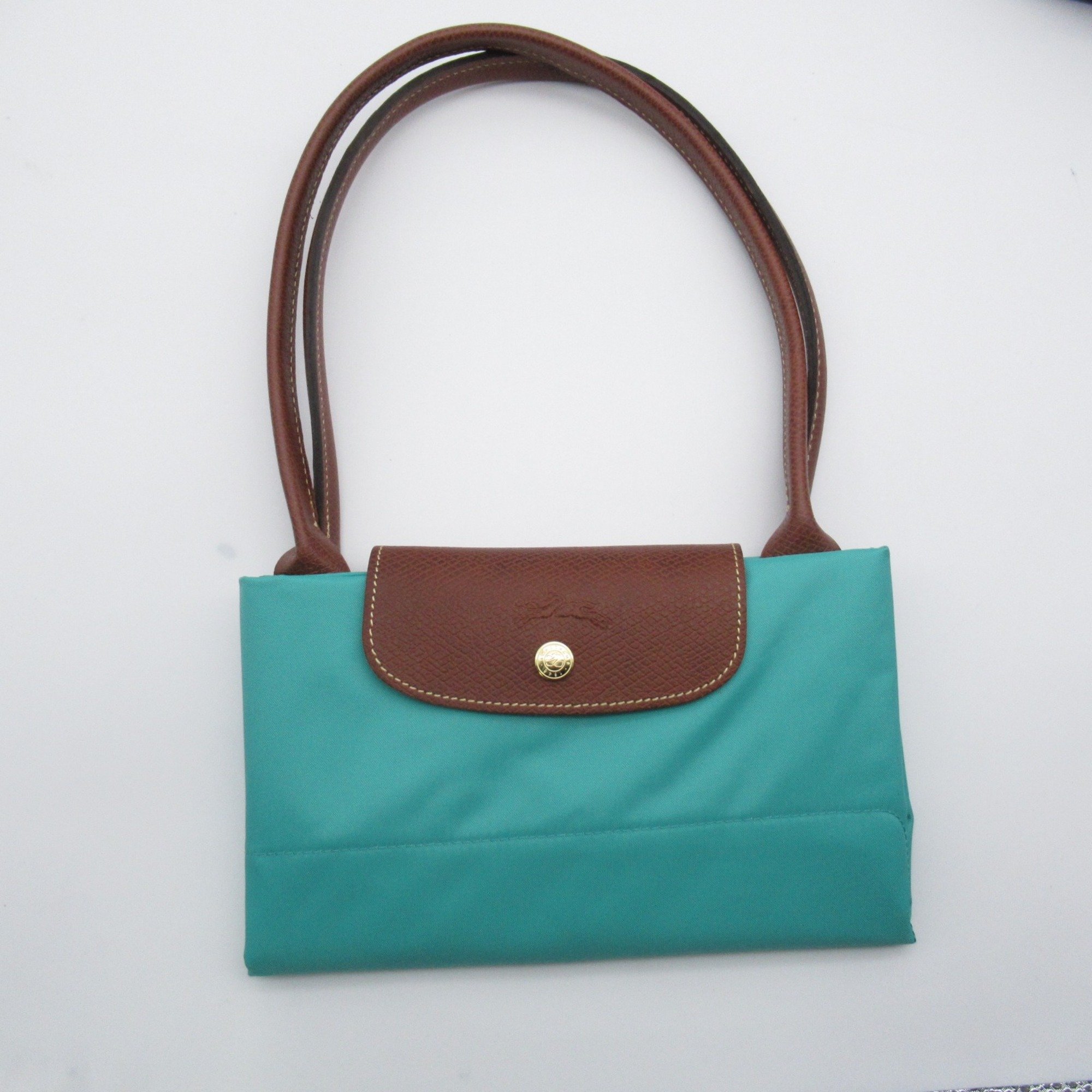 Longchamp Le Pliage Original L Shoulder Bag Blue Turquoise recycled polyamide canvas L1899089P70