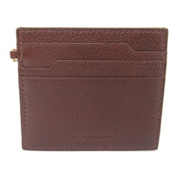 IL BISONTE Card Case with strap Brown Marron leather SCC097PVX001BW400