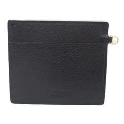 IL BISONTE Card Case with strap Black leather SCC097PVX001BK238