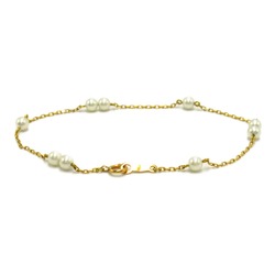 MIKIMOTO Pearl Bracelet White K18 (Yellow Gold) Pearl