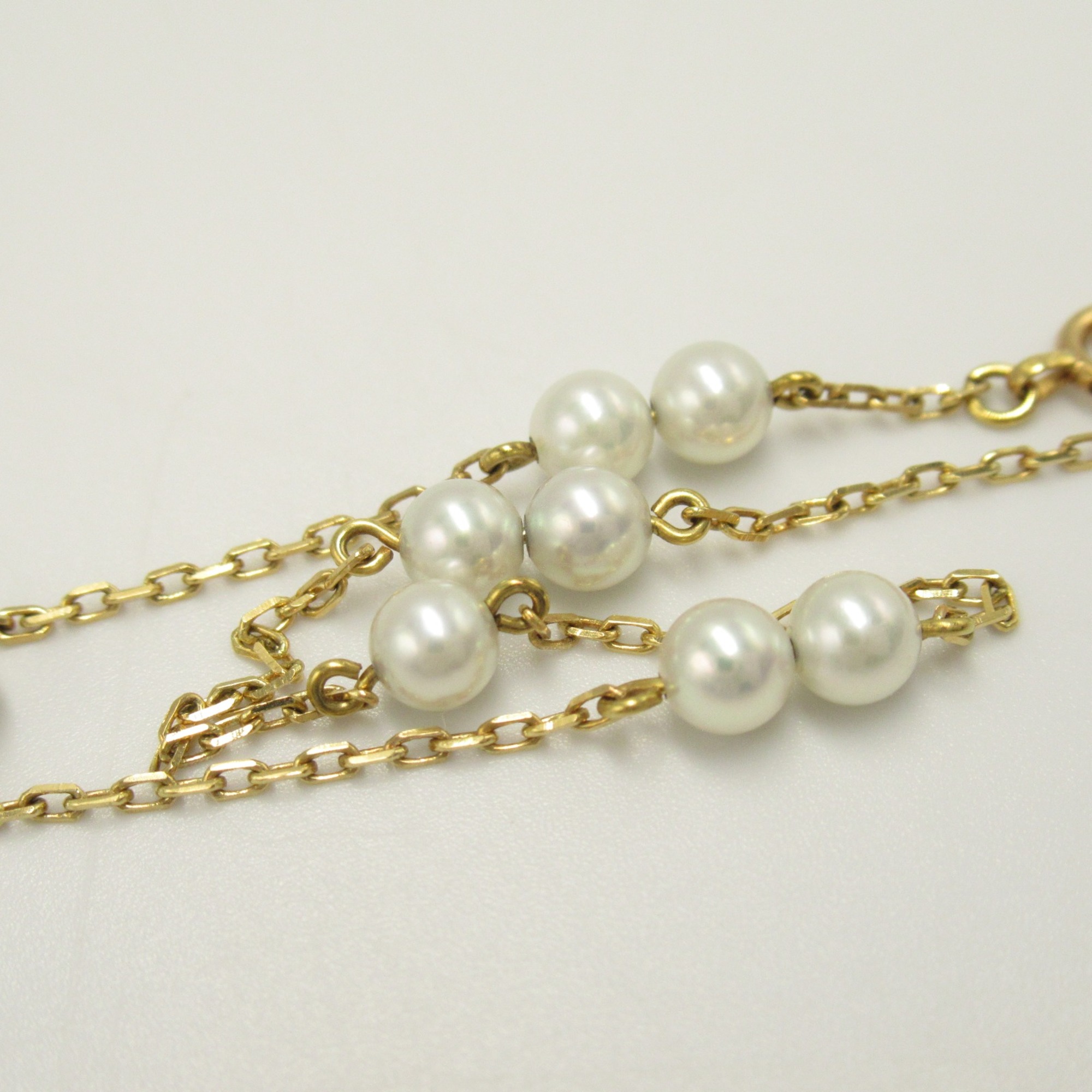 MIKIMOTO Pearl Bracelet White K18 (Yellow Gold) Pearl