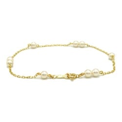 MIKIMOTO Akoya Pearl Bracelet White K18 (Yellow Gold) Pearl