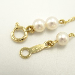 MIKIMOTO Akoya Pearl Bracelet White K18 (Yellow Gold) Pearl