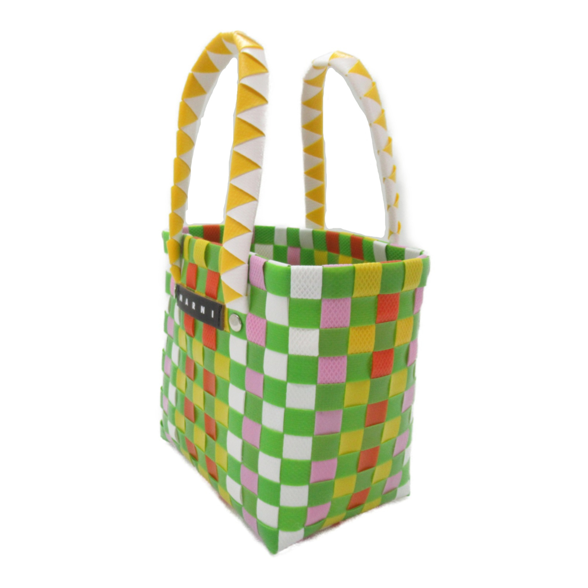 MARNI Woven Micro Basket Bag Tote Bag Mulch color polypropylene M00178M00IW0M536