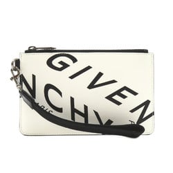 GIVENCHY Clutch bag White Black leather BK603PK0YT116