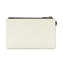 GIVENCHY Clutch bag White Black leather BK603PK0YT116