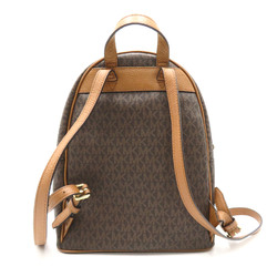 Michael Kors Rucksack Brown PVC coated canvas