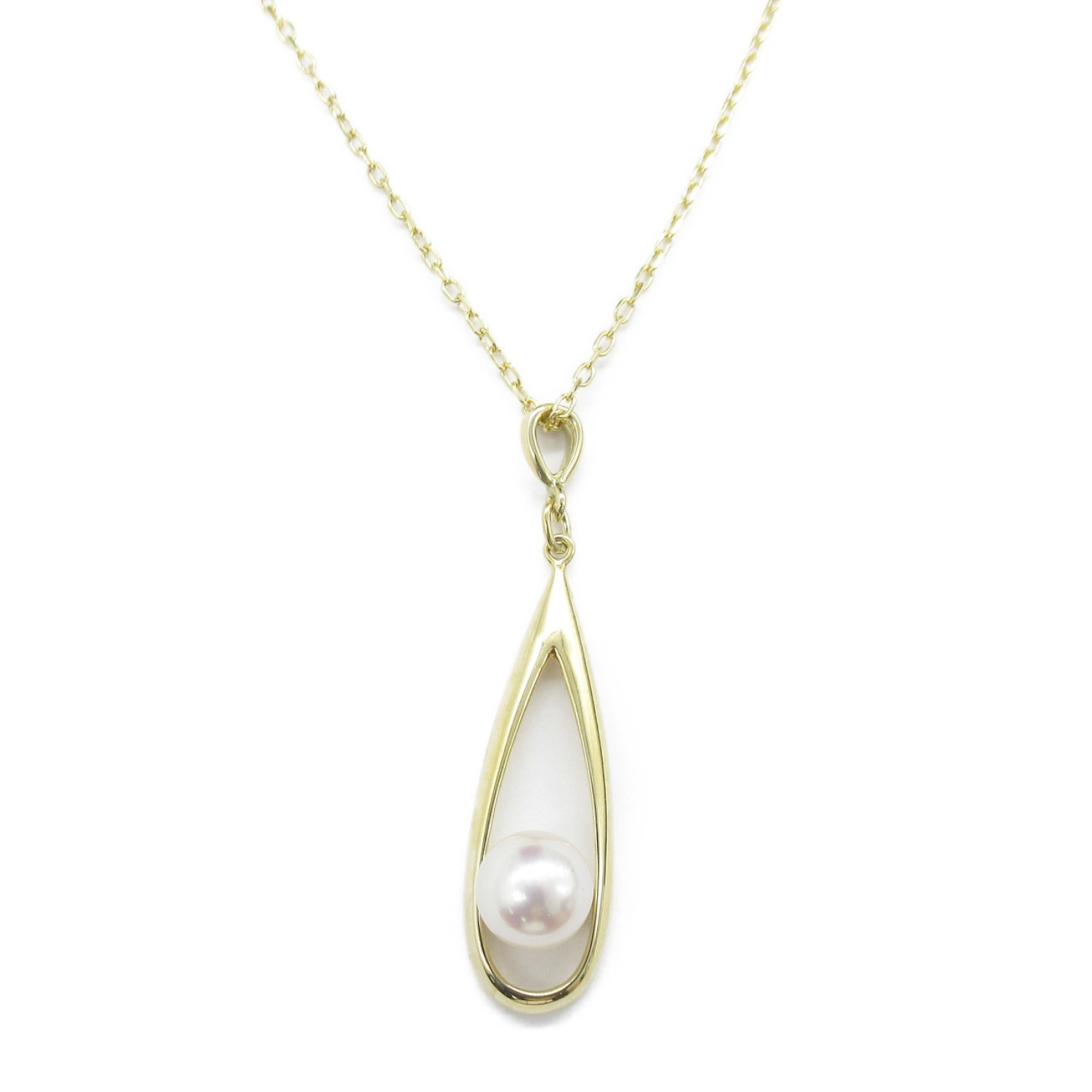 MIKIMOTO Pearl Necklace White K18 (Yellow Gold) Pearl White