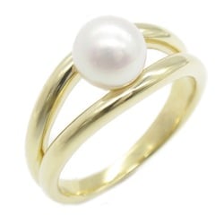 MIKIMOTO Pearl Ring White K18 (Yellow Gold) Pearl White