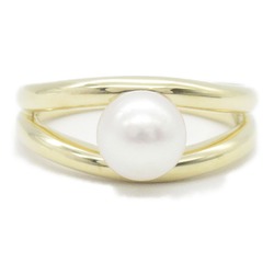 MIKIMOTO Pearl Ring White K18 (Yellow Gold) Pearl White