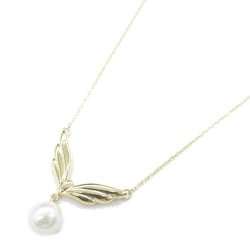 MIKIMOTO Pearl Necklace White K18 (Yellow Gold) Pearl White