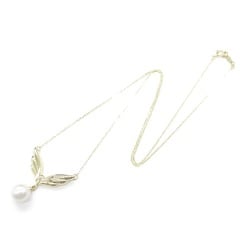 MIKIMOTO Pearl Necklace White K18 (Yellow Gold) Pearl White