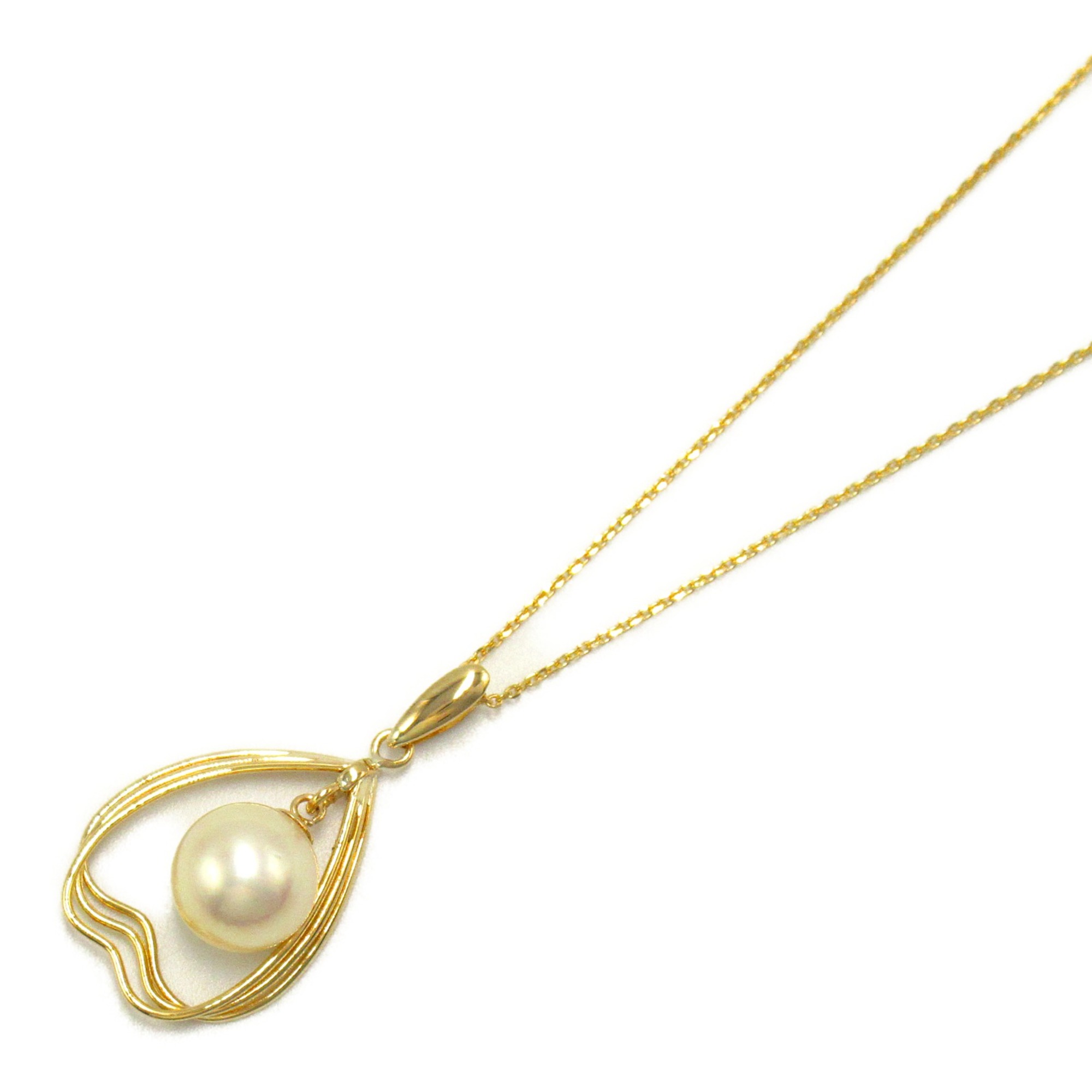 TASAKI Pearl Necklace White K18 (Yellow Gold) Pearl White