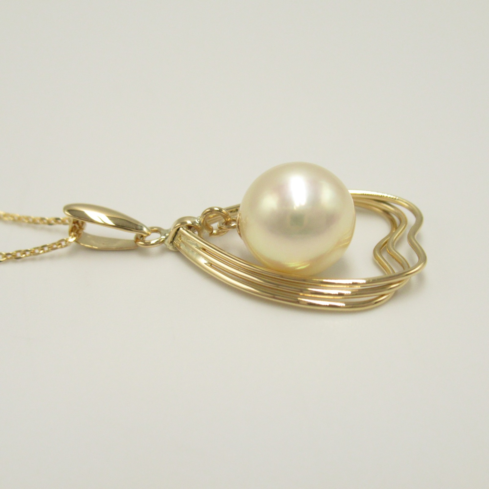 TASAKI Pearl Necklace White K18 (Yellow Gold) Pearl White