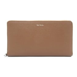 Paul Smith Round long wallet Brown Tan leather 4778X62