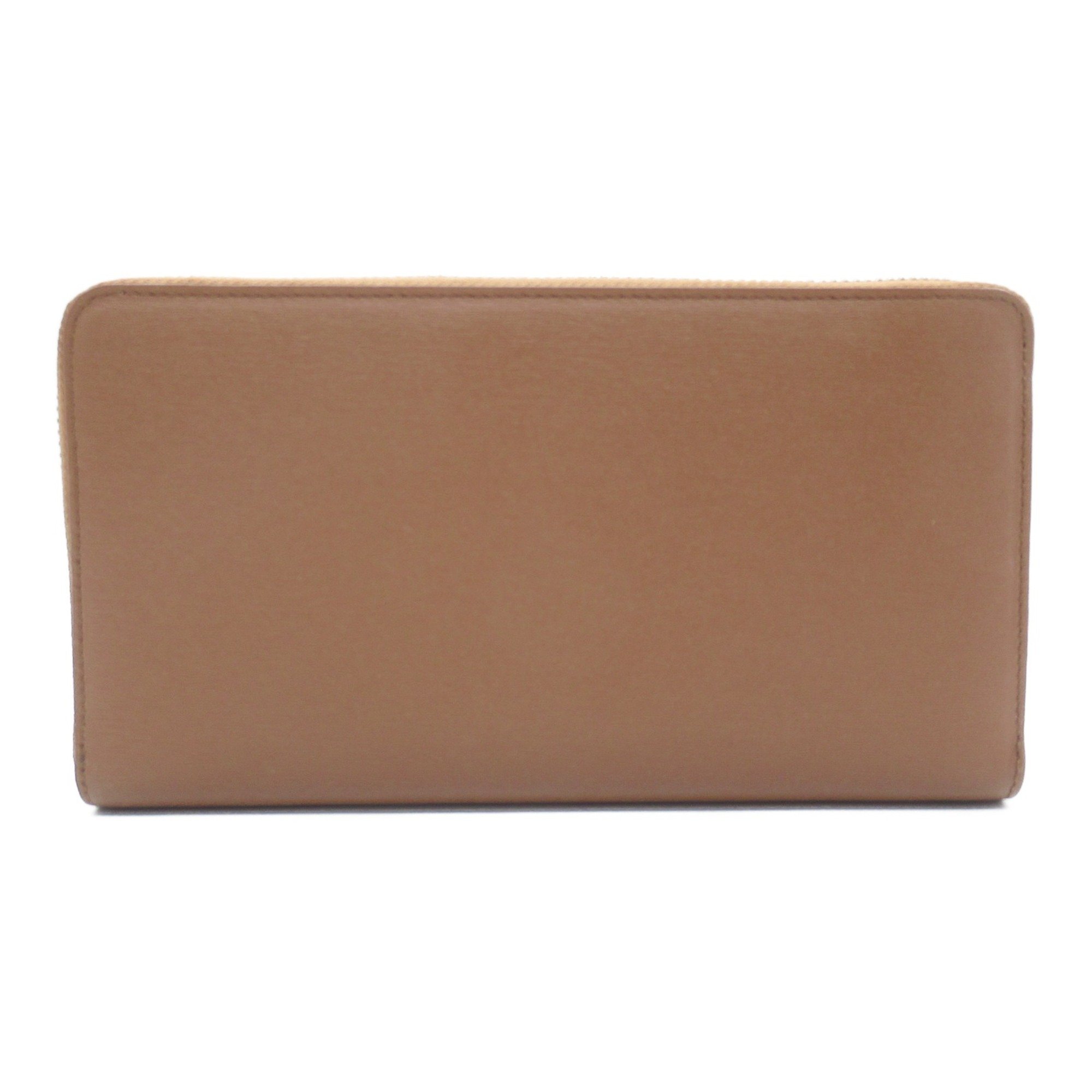 Paul Smith Round long wallet Brown Tan leather 4778X62