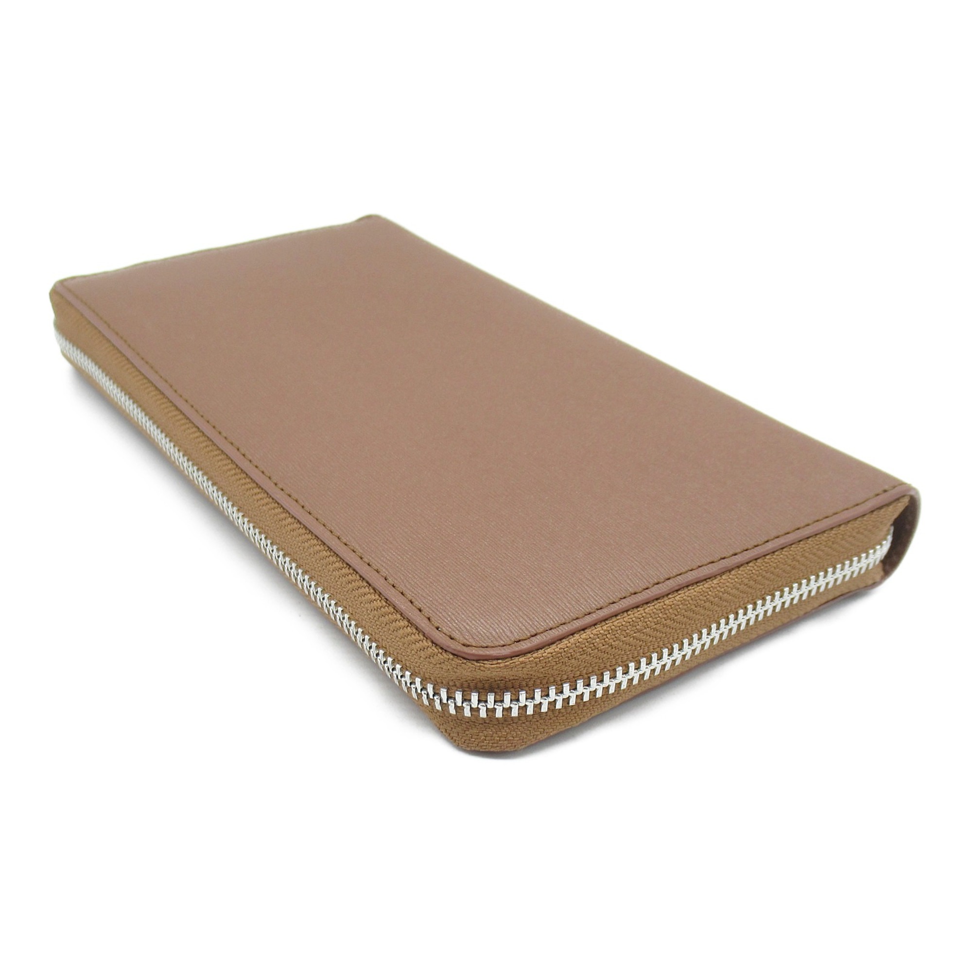 Paul Smith Round long wallet Brown Tan leather 4778X62