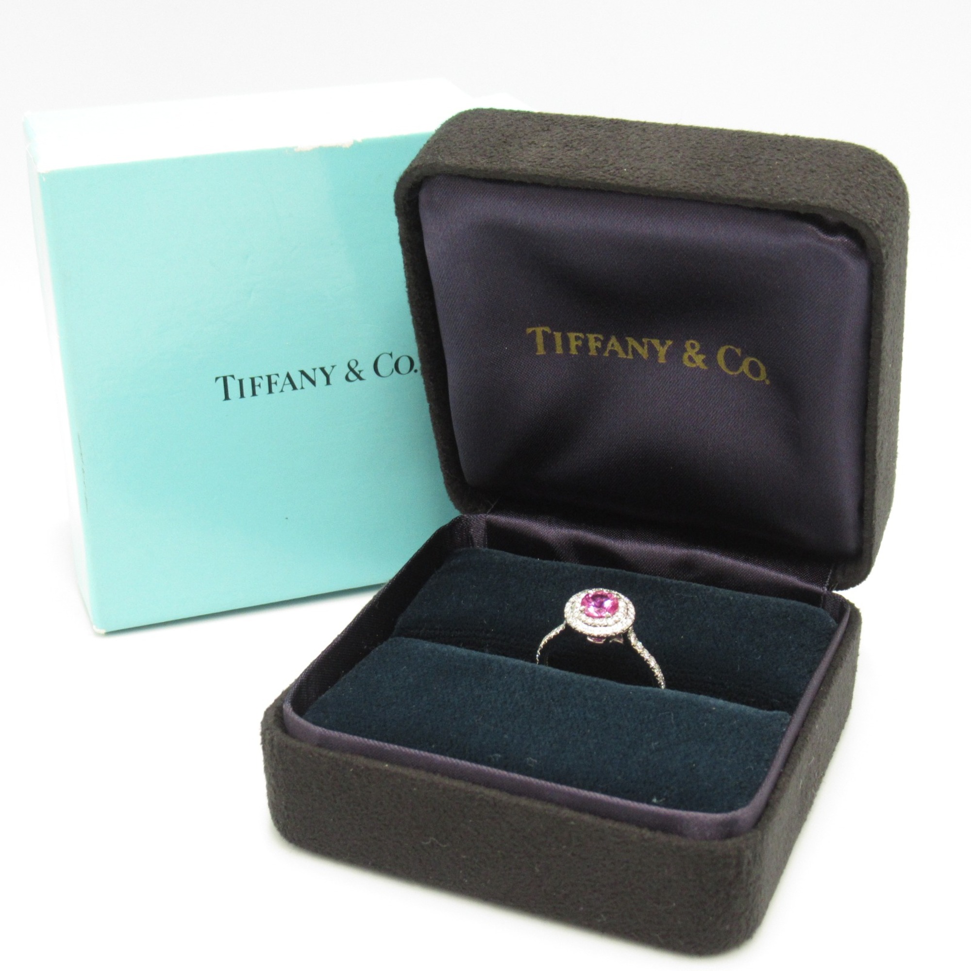 TIFFANY&CO Solest pink sapphire and diamond Ring Clear Pink Pt950Platinum Pink sapphire Clear Pink