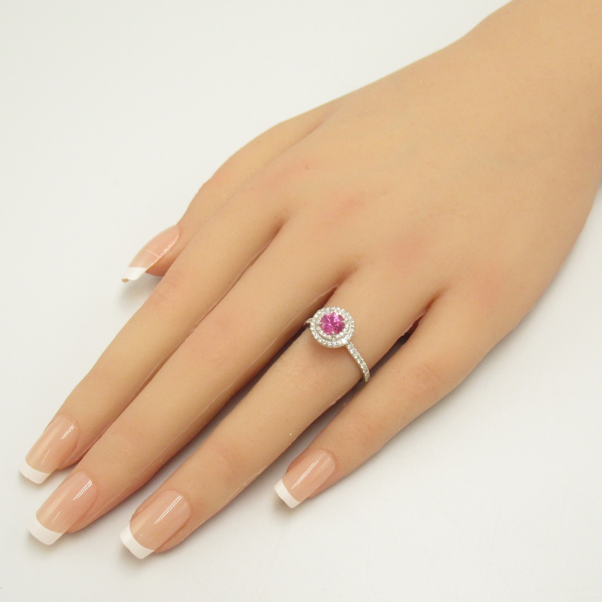 TIFFANY&CO Solest pink sapphire and diamond Ring Clear Pink Pt950Platinum Pink sapphire Clear Pink